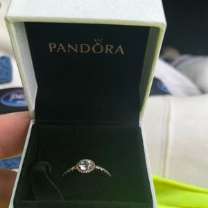 Pandora rose gold ring 7 1/2 size I believe
